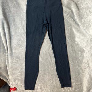 90 Degrees Womens small Navy Blue Ribbed Tights